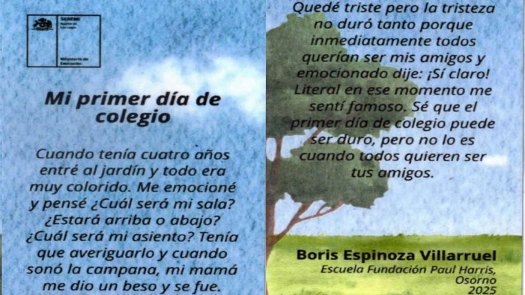 Boris, el pequeño gran narrador de Rahue Bajo que emocionó con su historia 1 foto noticia 105