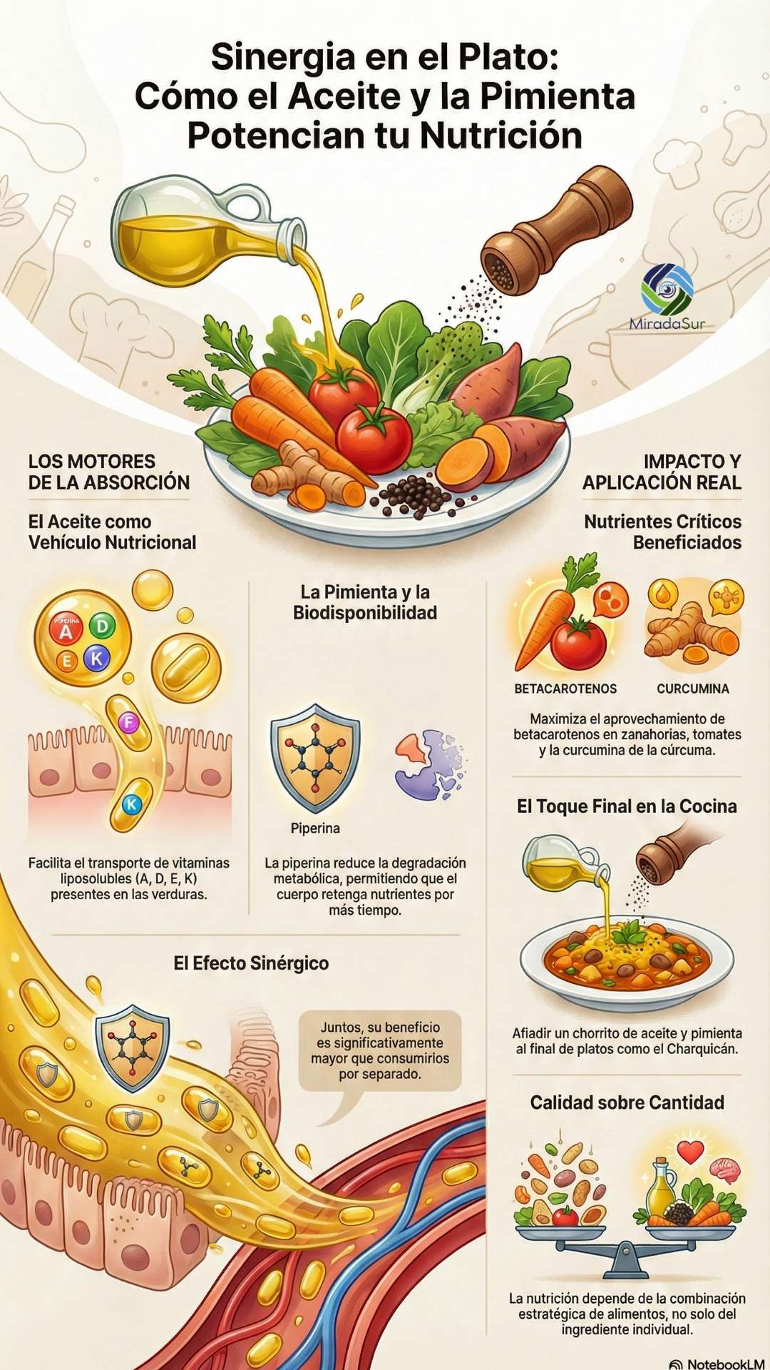 El secreto está en la mezcla: cómo la pimienta negra y el aceite de oliva potencian los nutrientes de los alimentos 1 infografias pimienta