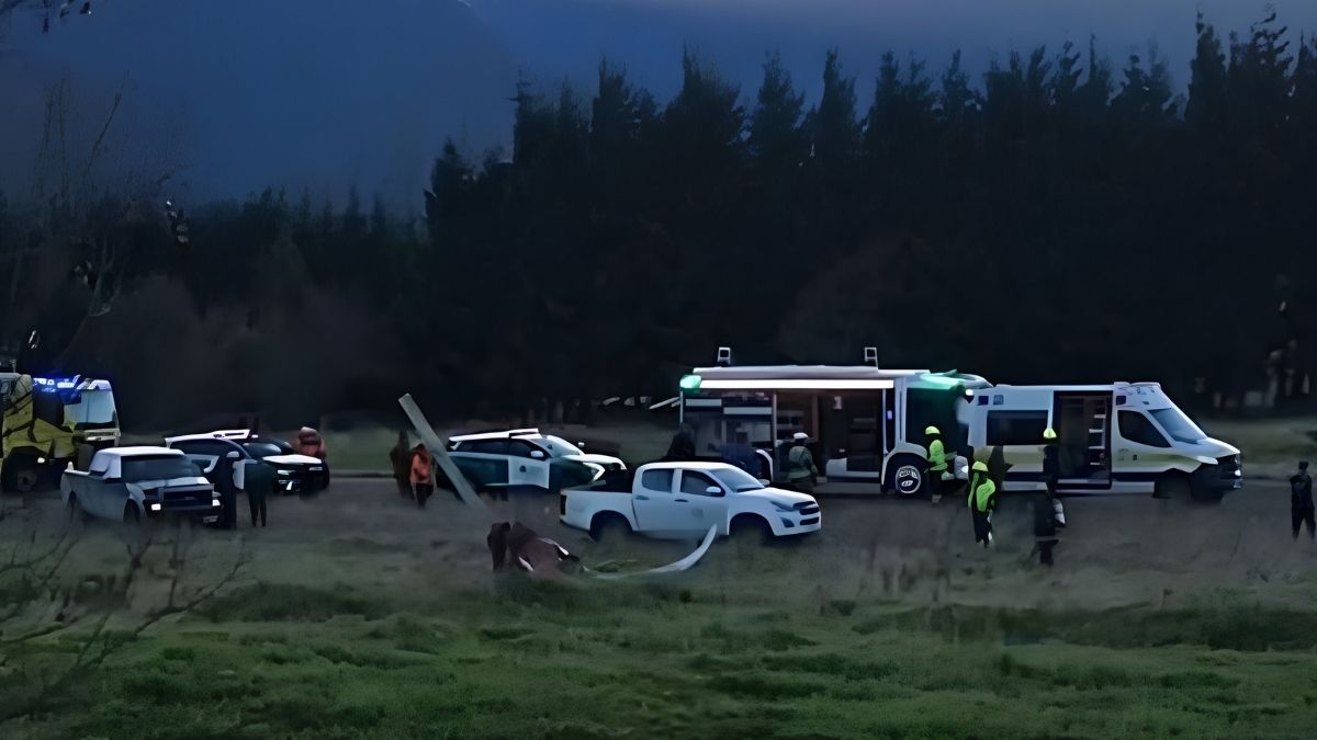 Dos muertos al capotar helicóptero en el aeródromo de Puerto Aysén este domingo 3 Dos muertos al capotar helicoptero en el aerodromo de Puerto Aysen este domingo