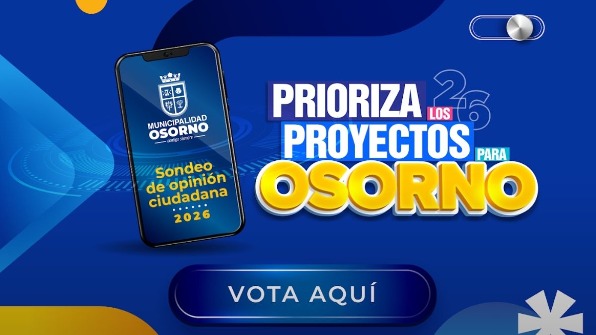 Osorno extiende hasta el 31 de julio la votación ciudadana para priorizar proyectos de inversión 3 Osorno extiende hasta el 31 de julio la votacion ciudadana para priorizar proyectos de inversion